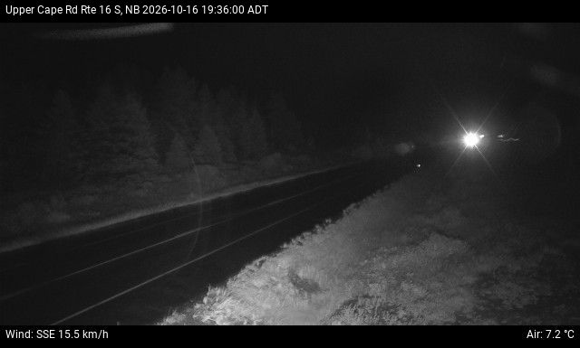 Web Cam image of Upper Cape Road (NB Highway 16)