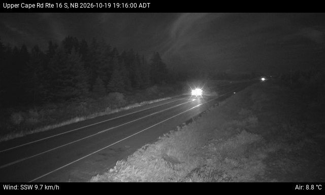 Web Cam image of Upper Cape Road (NB Highway 16)
