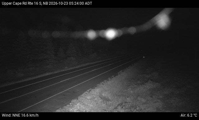 Web Cam image of Upper Cape Road (NB Highway 16)