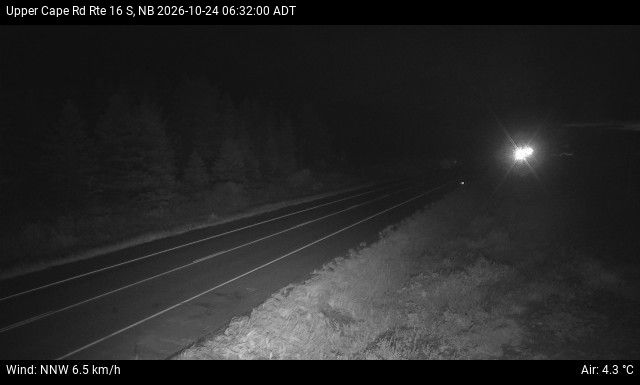 Web Cam image of Upper Cape Road (NB Highway 16)