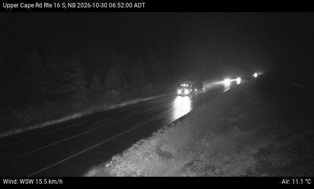 Web Cam image of Upper Cape Road (NB Highway 16)