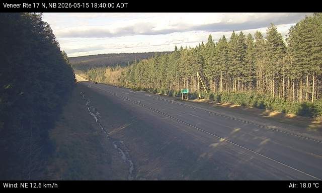 Web Cam image of Veneer (NB Highway 17)