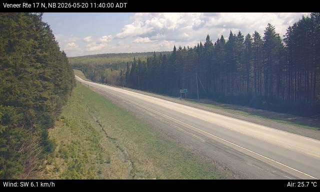 Web Cam image of Veneer (NB Highway 17)