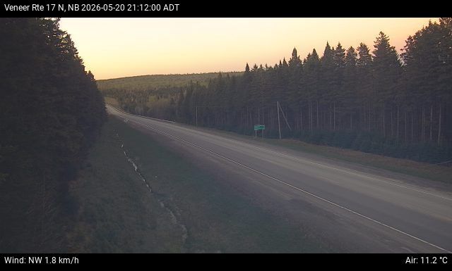 Web Cam image of Veneer (NB Highway 17)