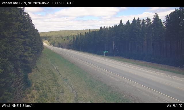 Web Cam image of Veneer (NB Highway 17)