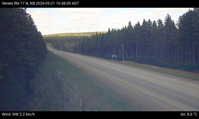 Web Cam image of Veneer (NB Highway 17)