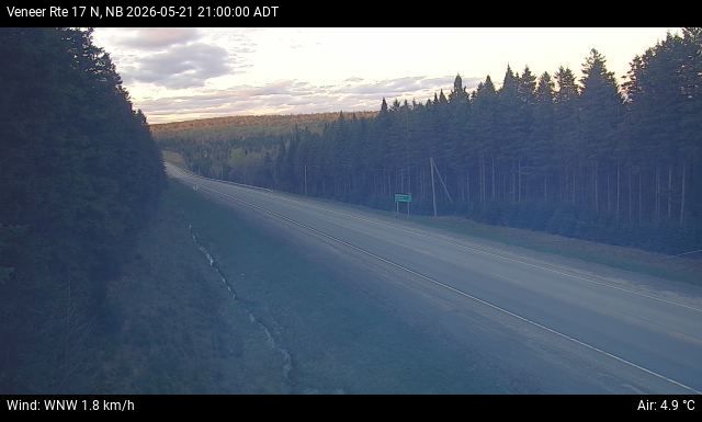 Web Cam image of Veneer (NB Highway 17)