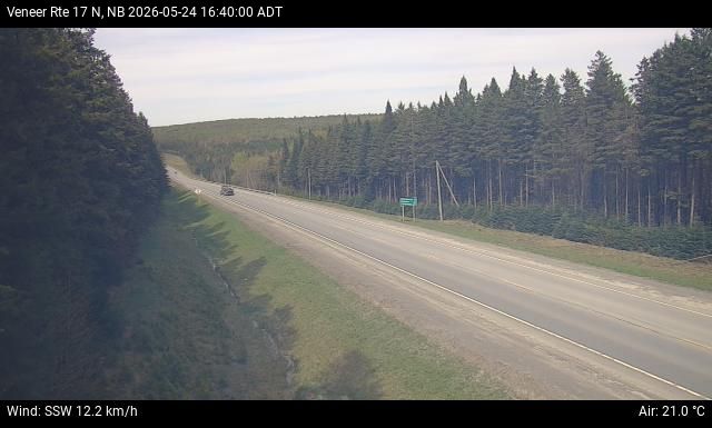 Web Cam image of Veneer (NB Highway 17)
