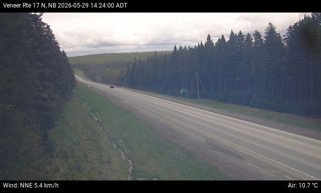 Web Cam image of Veneer (NB Highway 17)
