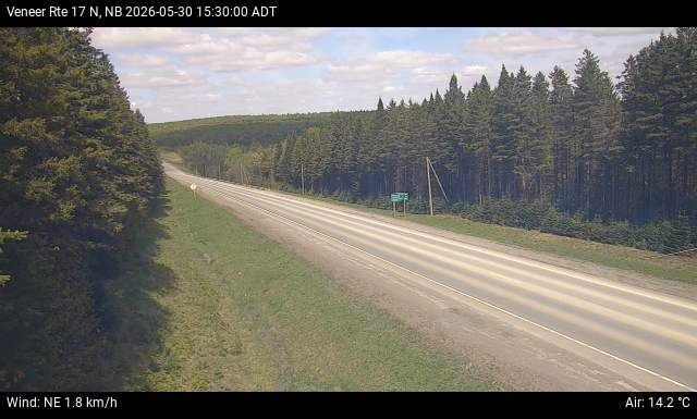 Web Cam image of Veneer (NB Highway 17)
