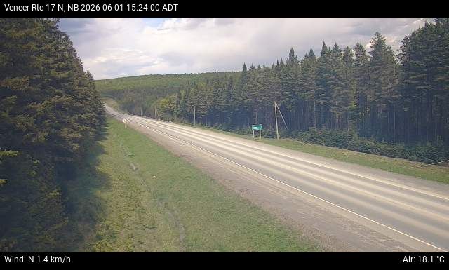 Web Cam image of Veneer (NB Highway 17)