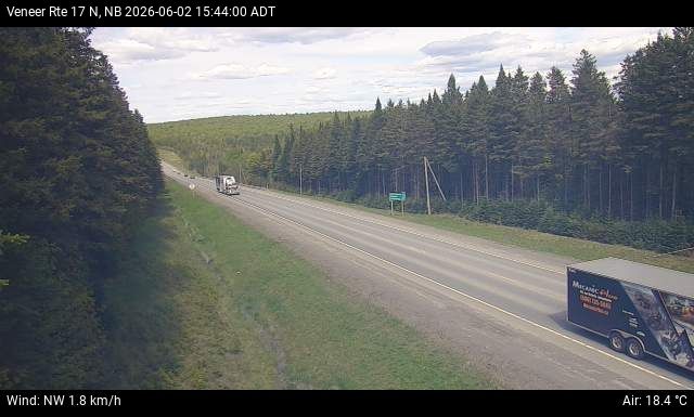 Web Cam image of Veneer (NB Highway 17)