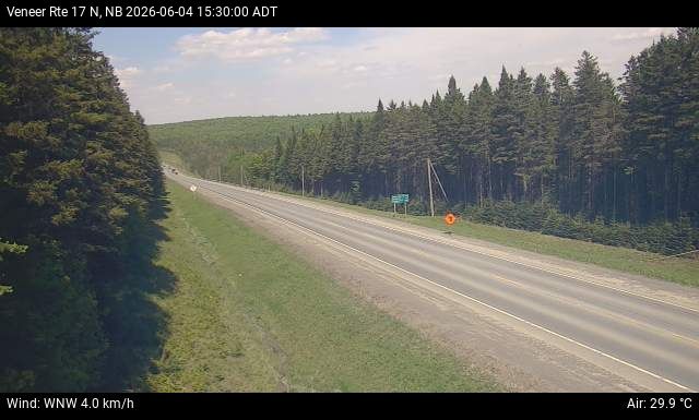 Web Cam image of Veneer (NB Highway 17)