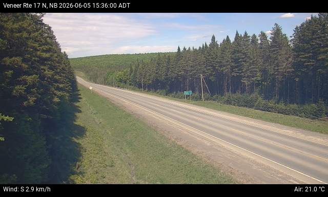 Web Cam image of Veneer (NB Highway 17)