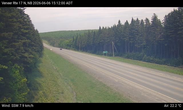 Web Cam image of Veneer (NB Highway 17)