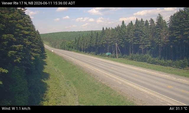 Web Cam image of Veneer (NB Highway 17)