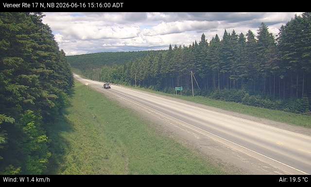 Web Cam image of Veneer (NB Highway 17)