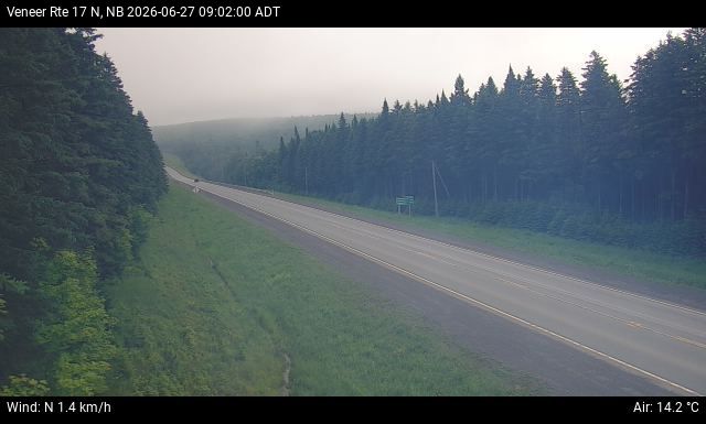Web Cam image of Veneer (NB Highway 17)