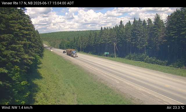 Web Cam image of Veneer (NB Highway 17)