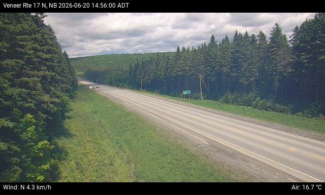 Web Cam image of Veneer (NB Highway 17)