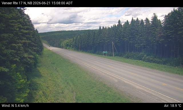 Web Cam image of Veneer (NB Highway 17)