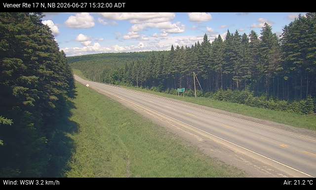 Web Cam image of Veneer (NB Highway 17)