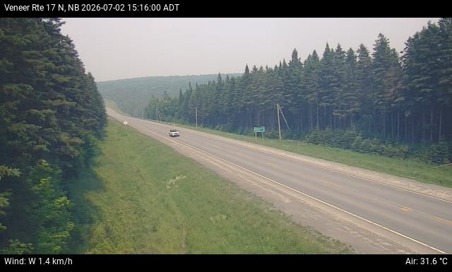 Web Cam image of Veneer (NB Highway 17)