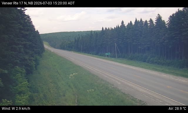 Web Cam image of Veneer (NB Highway 17)