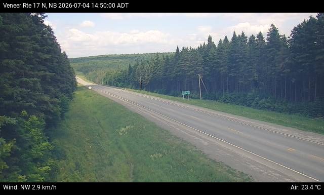 Web Cam image of Veneer (NB Highway 17)