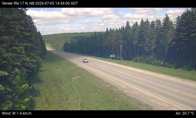 Web Cam image of Veneer (NB Highway 17)