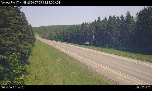 Web Cam image of Veneer (NB Highway 17)