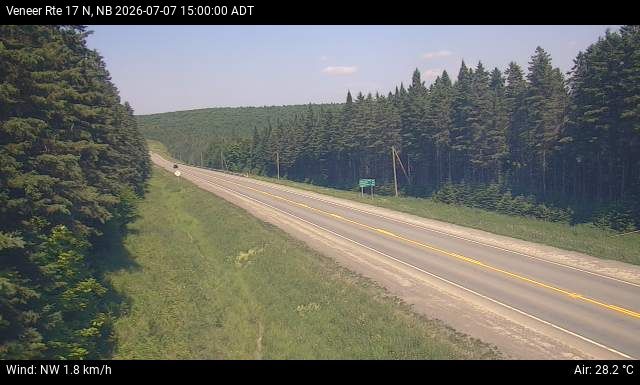 Web Cam image of Veneer (NB Highway 17)