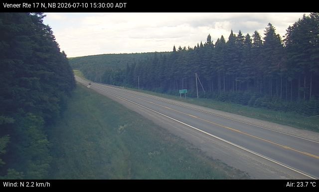Web Cam image of Veneer (NB Highway 17)