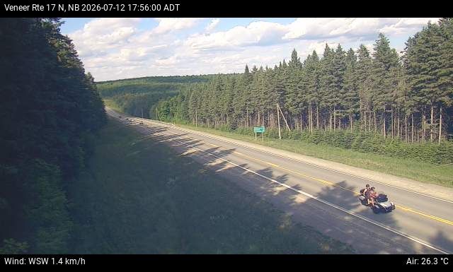 Web Cam image of Veneer (NB Highway 17)