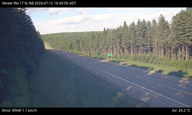 Web Cam image of Veneer (NB Highway 17)