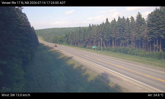 Web Cam image of Veneer (NB Highway 17)
