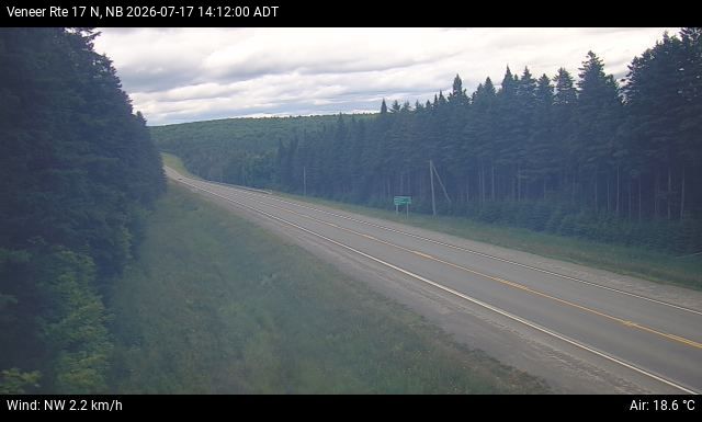 Web Cam image of Veneer (NB Highway 17)