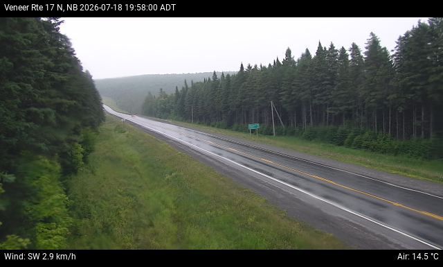 Web Cam image of Veneer (NB Highway 17)