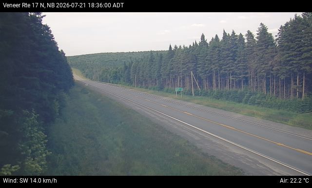 Web Cam image of Veneer (NB Highway 17)
