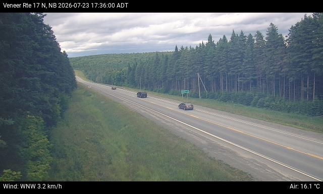Web Cam image of Veneer (NB Highway 17)