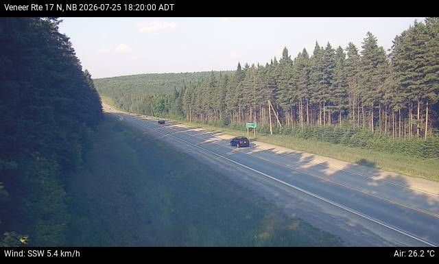 Web Cam image of Veneer (NB Highway 17)