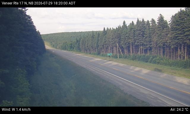 Web Cam image of Veneer (NB Highway 17)