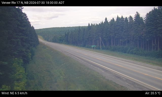 Web Cam image of Veneer (NB Highway 17)
