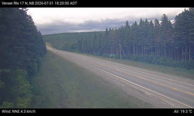 Web Cam image of Veneer (NB Highway 17)