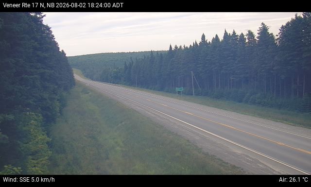 Web Cam image of Veneer (NB Highway 17)