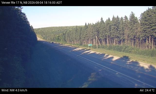 Web Cam image of Veneer (NB Highway 17)