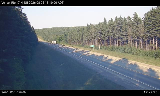 Web Cam image of Veneer (NB Highway 17)