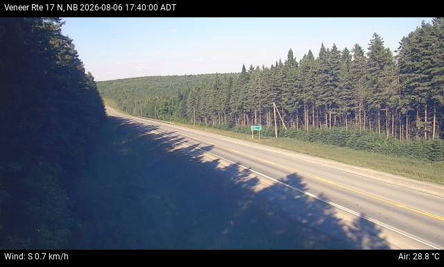 Web Cam image of Veneer (NB Highway 17)