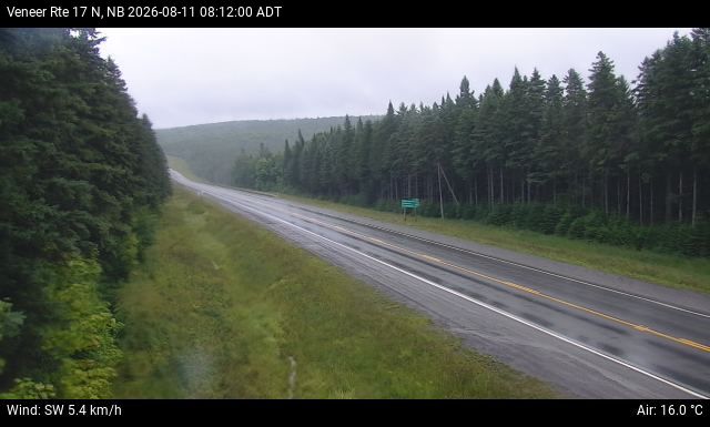 Web Cam image of Veneer (NB Highway 17)