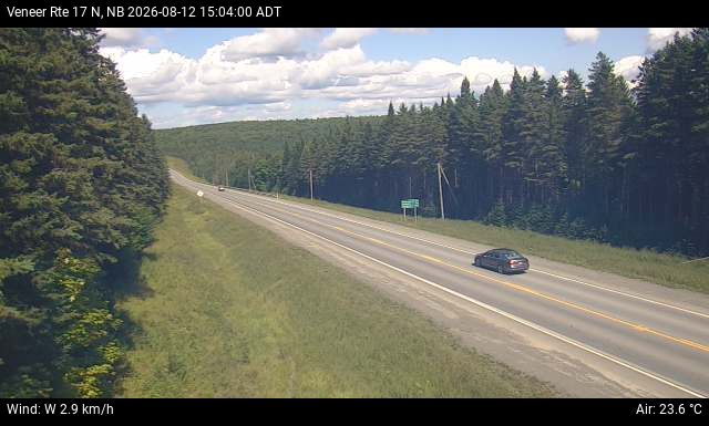 Web Cam image of Veneer (NB Highway 17)